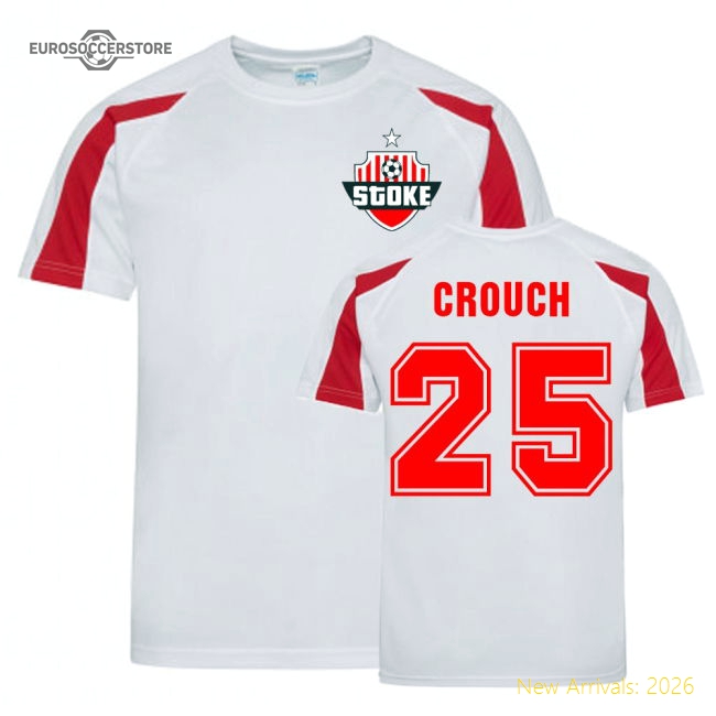 Official Peter Crouch Stoke Sports Training Jersey (white) - Premium