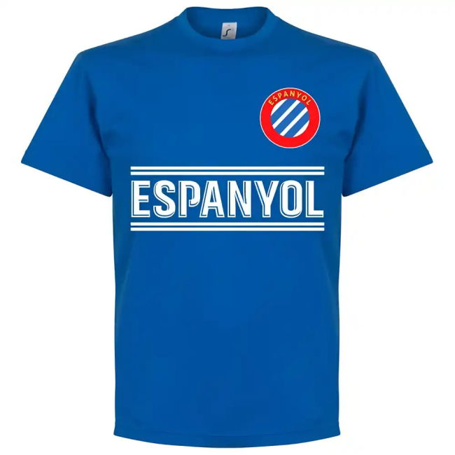 Espanyol Football T-Shirt Antibacterial Durable Stitching
