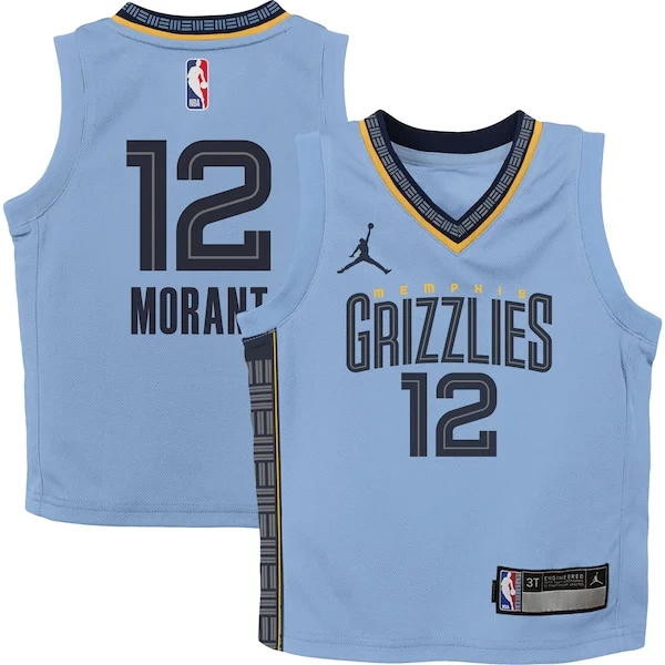 Ja Morant MEM Durable Team Jersey - Blue - Official NBA Merchandise