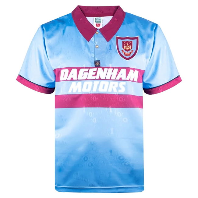 West Ham Retro official style Away Shirt 1995-1996 (Unisex