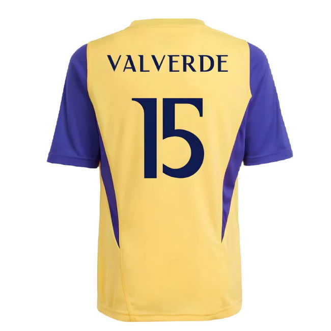 2023-2024 Real Madrid Training Shirt (Spark) - Kids (Valverde 15)