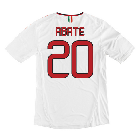 Professional Grade 13-14 AC Milan 20 Abate Away White Soccer Shirt