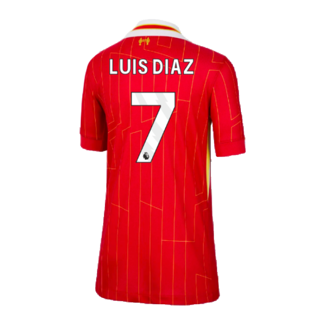 Premium Quality Liverpool Liverpool Home Shirt Kids Luis Diaz #7 2...