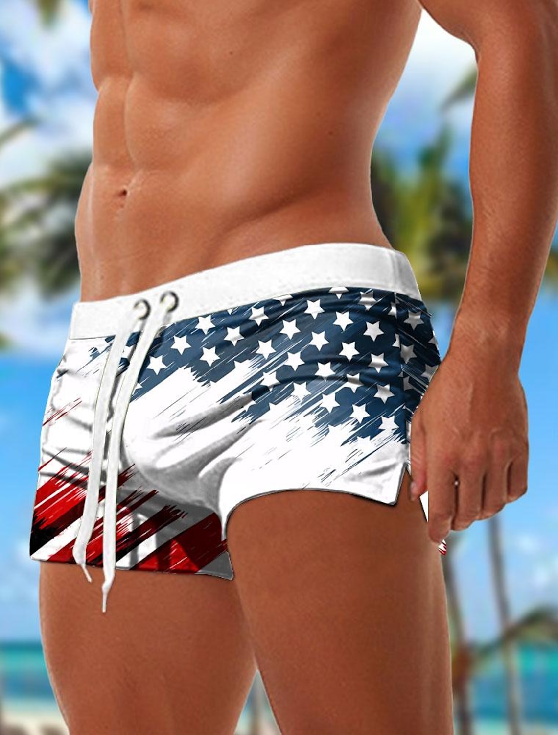 4th of July 2026 250th Men's American Flag Veterans Zip Polo Shirts Golf Shirt Short Sleeve Polo Shirts Collared Shirts Casual Streetwear Vacation Wear Party Outfits 3D Print Quarter Zip Polo Spring