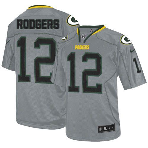 Authentic NFL GB Packers #12 Aaron Rodgers Green Lights Out Jersey