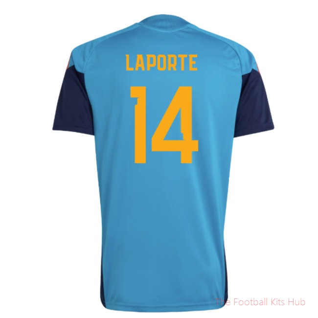 2026-2027 Spain Training Jersey (Bold Aqua) (Laporte 14)