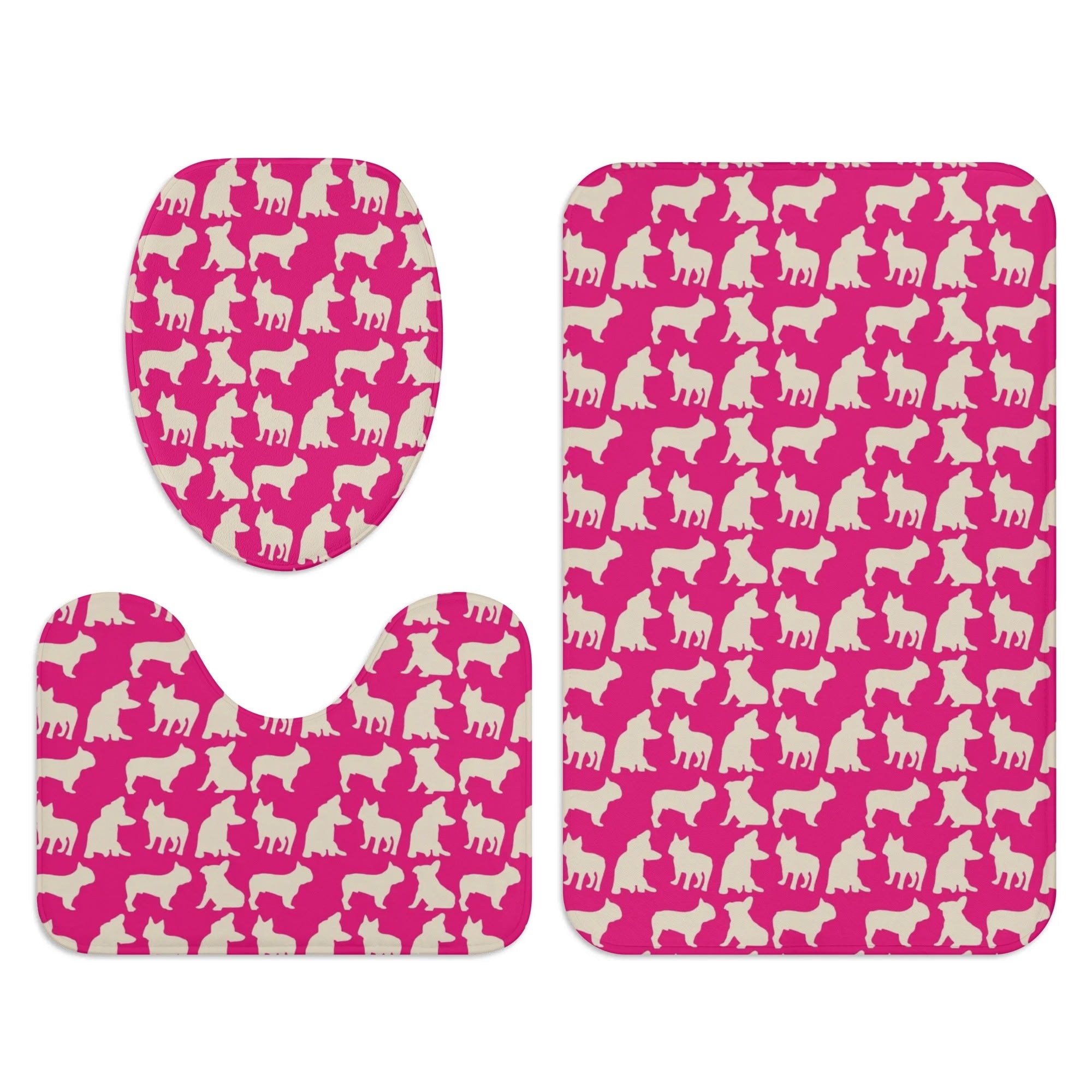 Molly - Comfortable Bathroom Toilet Set For French Bulldogs