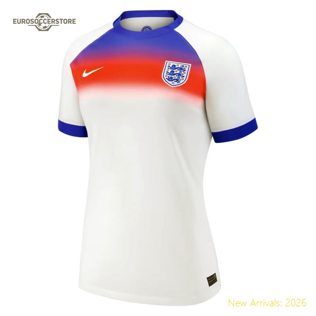 England Home Fan Version Womens Football Jersey For Match Day