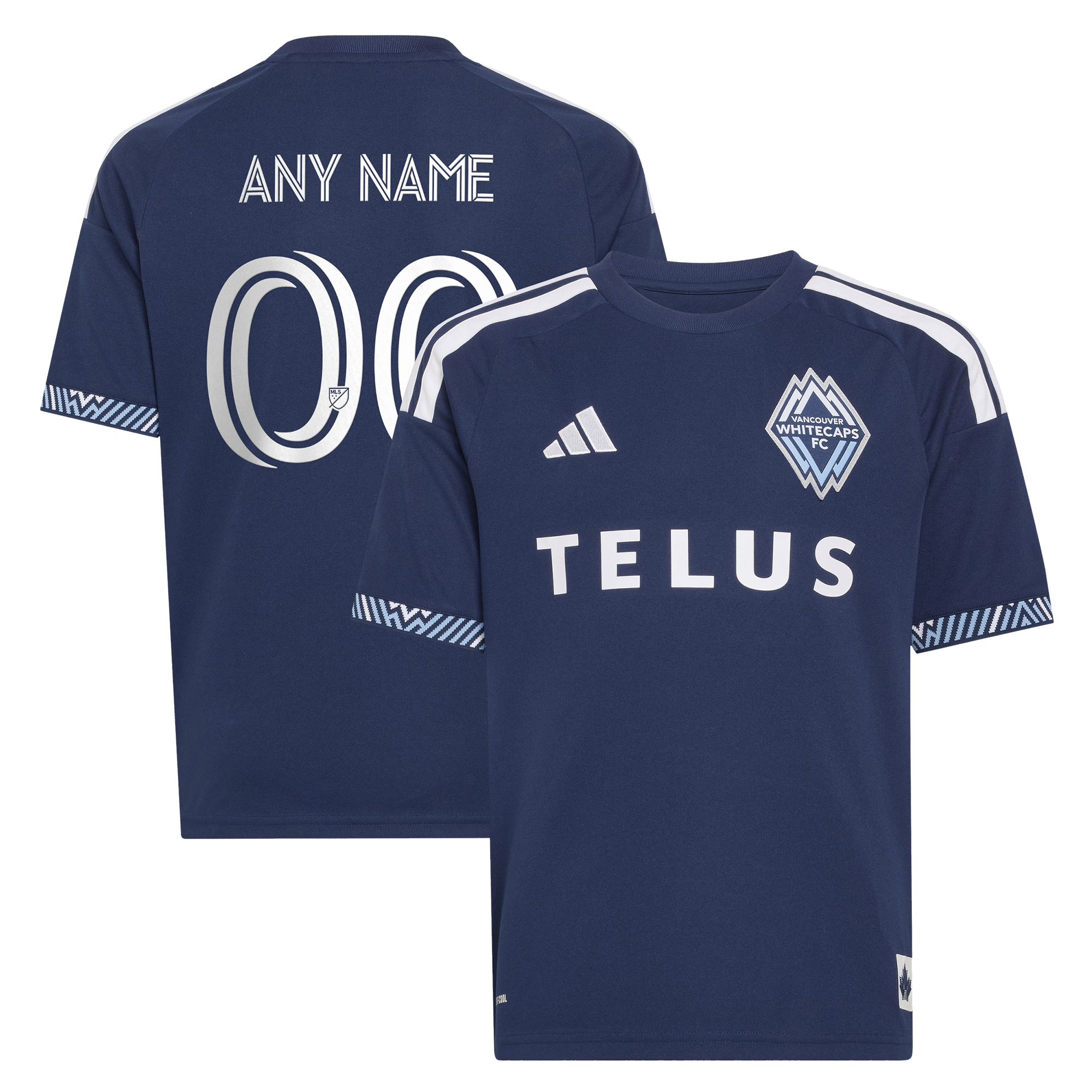[JED] Vancouver Whitecaps FC Youth 2026 The Coastal Jersey Replica Custom Jersey - Blue