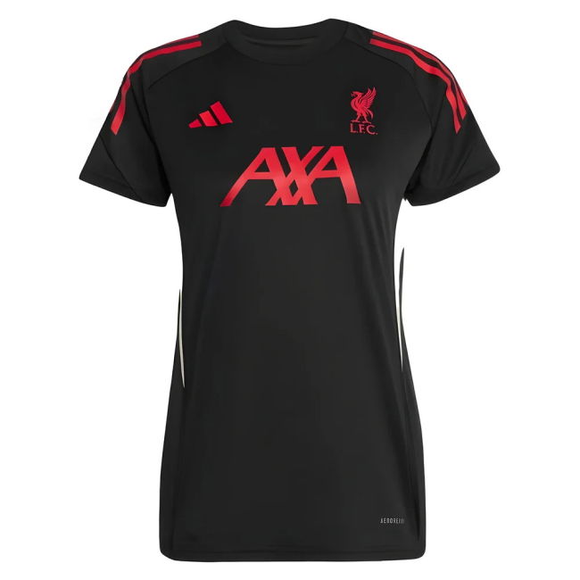 2025-2026 Liverpool Training Jersey (Black) - Womens