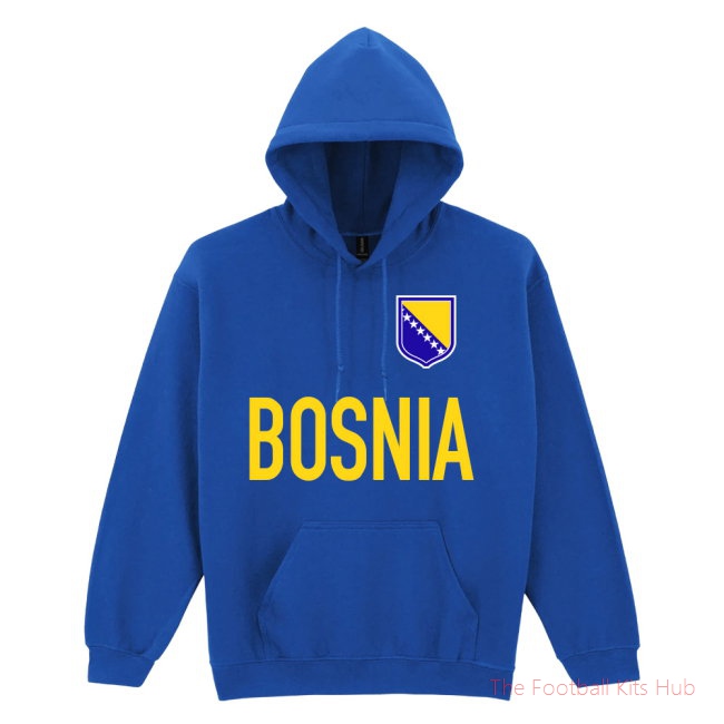 Bosnia National Team Text Hoodie (Blue)