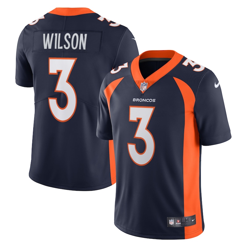 None Russell Wilson DEN Broncos Pro-Level Authentic Jersey Football Ap