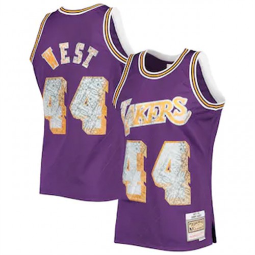 Purple LAL Angeles Lakers #44 Nike Retro Jersey NBA Fan Apparel
