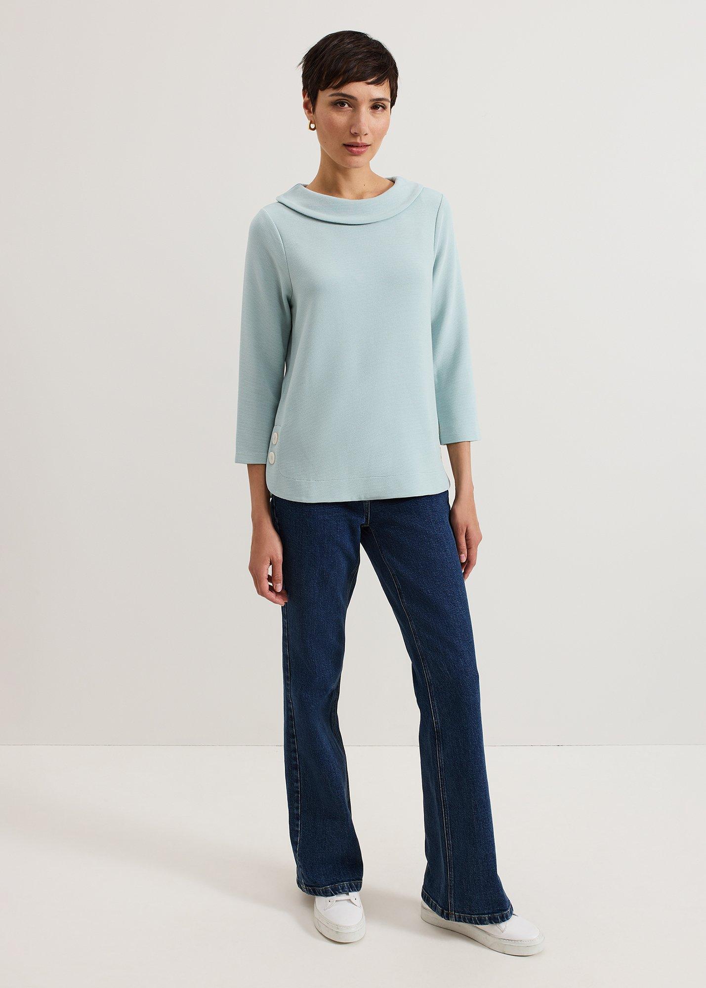 Remy Textured Cowl Neck Top