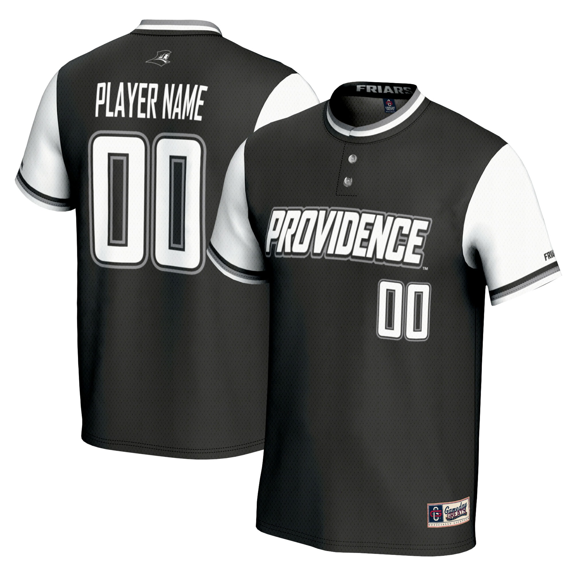 [NJP] Women's Providence Friars GameDay Greats NIL Pick-A-Player Softball Lightweight Jersey - Black