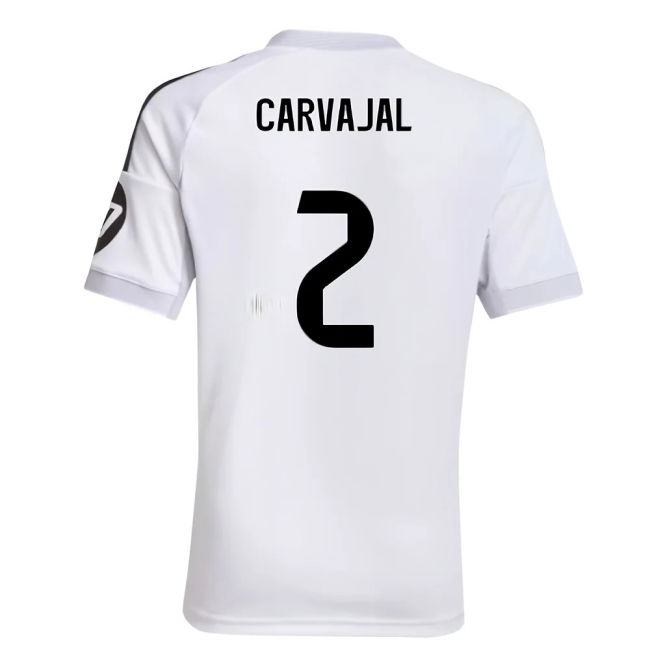 Camiseta Real Madrid 2025-2026 Local Niños - Oficial Con Carvajal 2