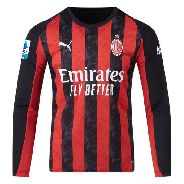 AC Milan 2526 Home Long Sleeve Shirt - Official Replica 9455