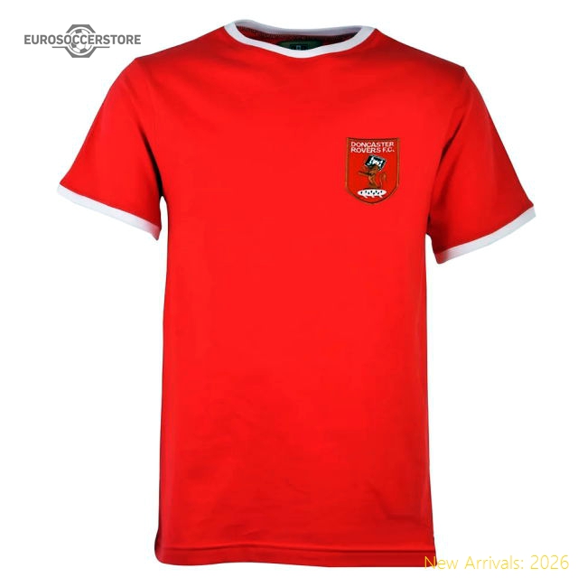 First-class Doncaster Rovers 12th Man T-shirt - Redwhite Ringer