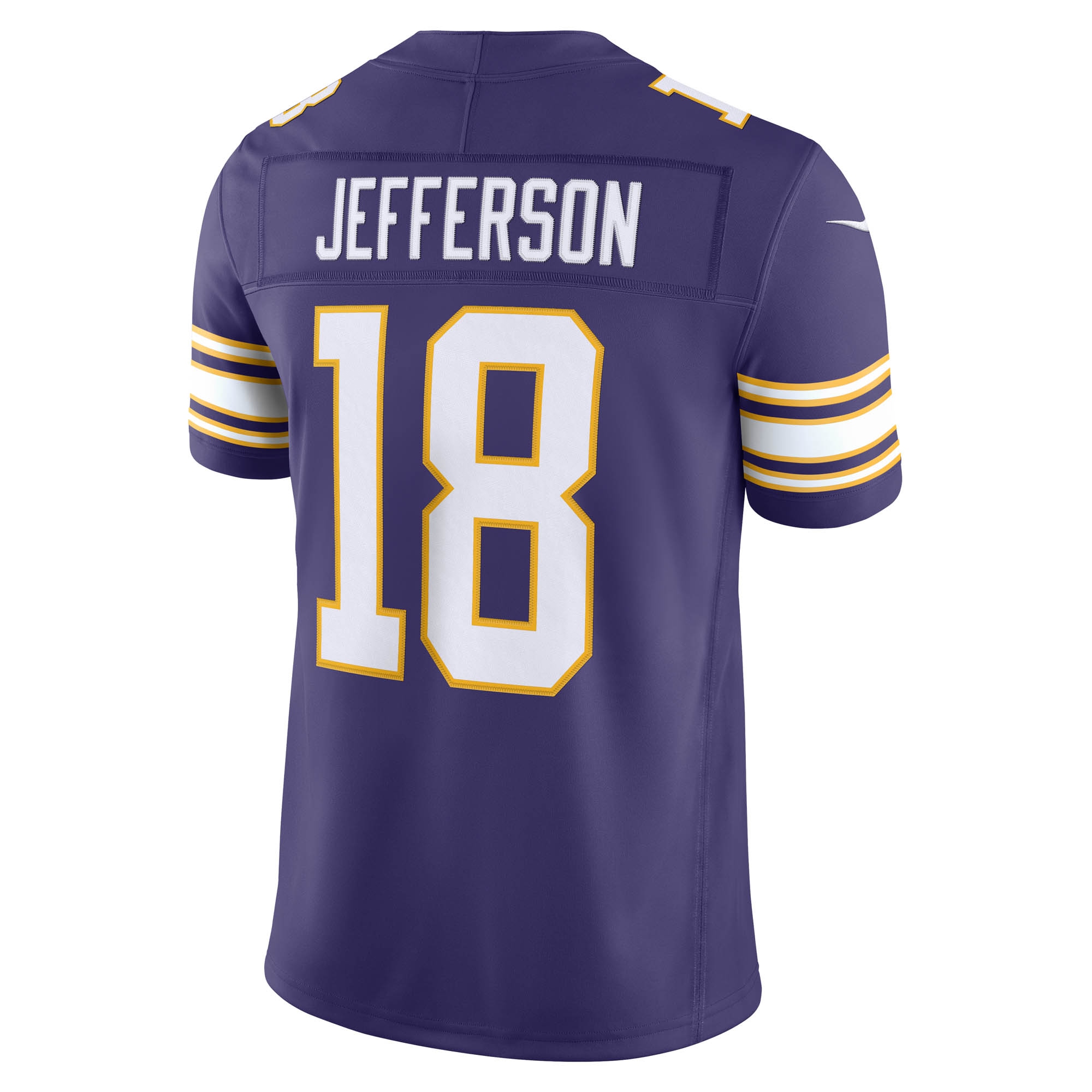 [SJH] Justin Jefferson #18 Minnesota Vikings Alternate Classic Vapor F.U.S.E. Stitched Limited Jersey - Purple