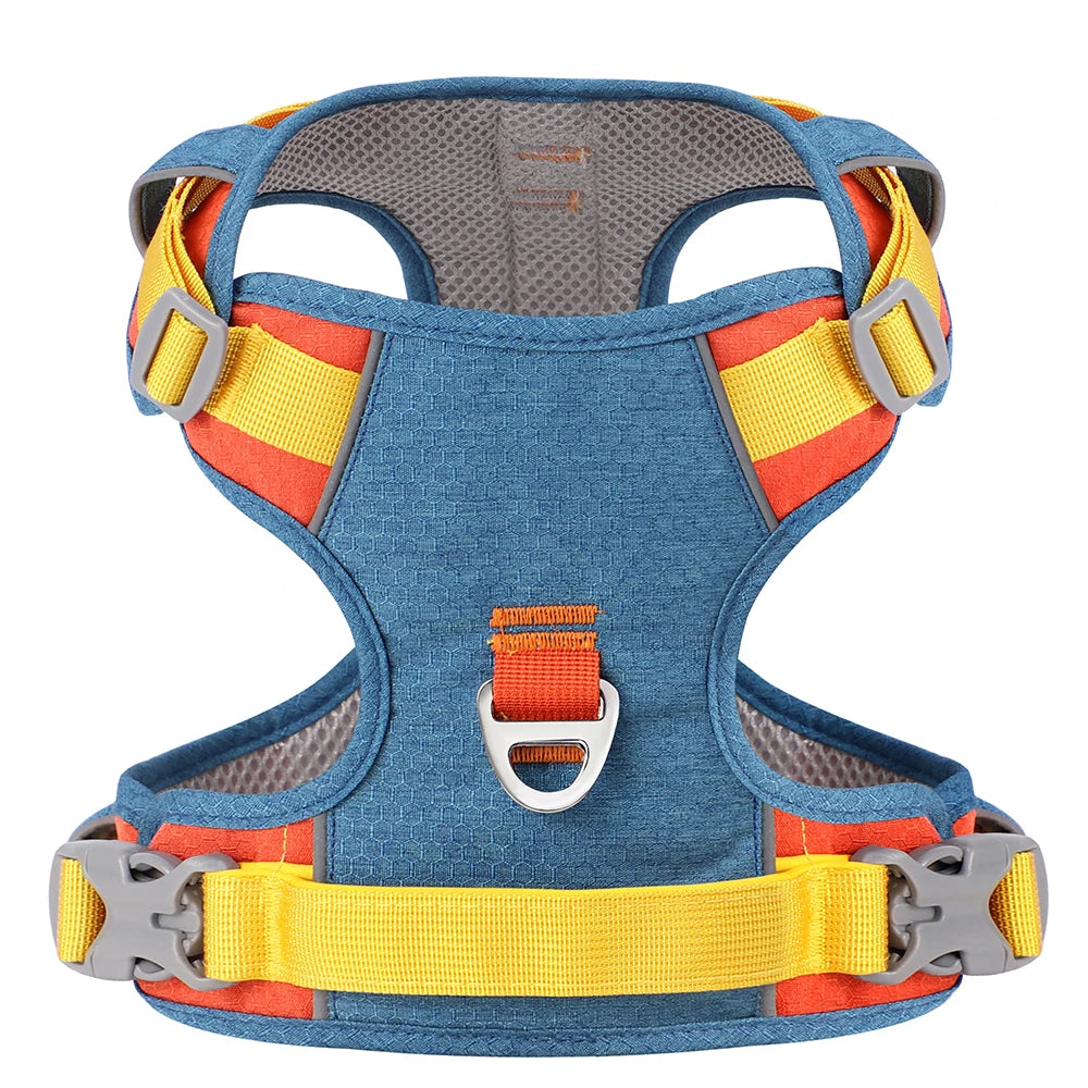 PupBright No Pull Frenchie Reflective Harness