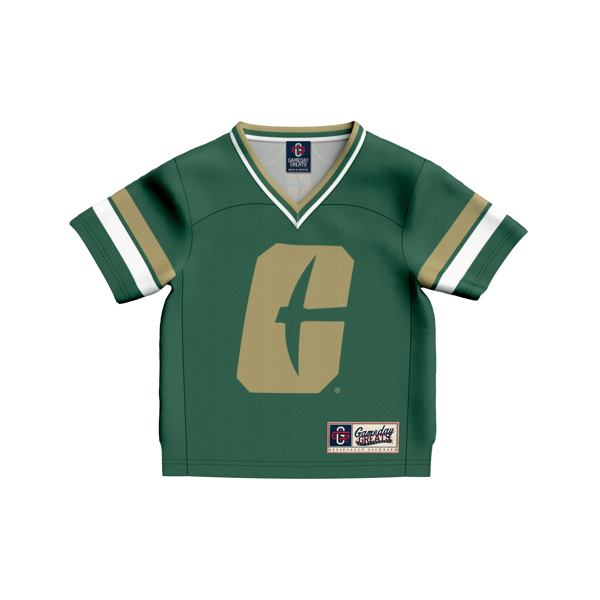 Toddler #1 Green Charlotte 49ers Collegiate Football Fashion Jersey