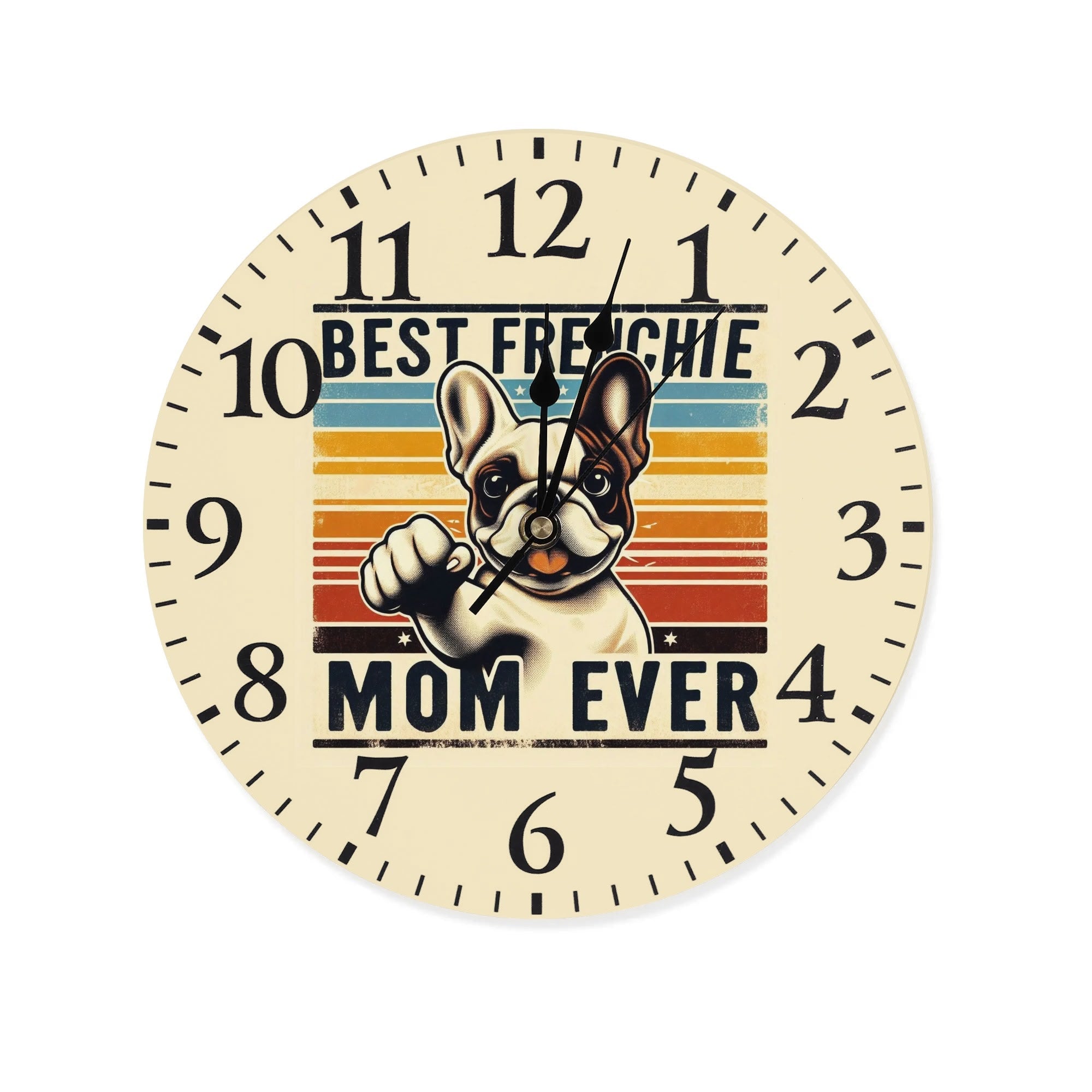 Stylish Fashion-Forward Molly - Frameless Wall Clock for Fashion Lovers