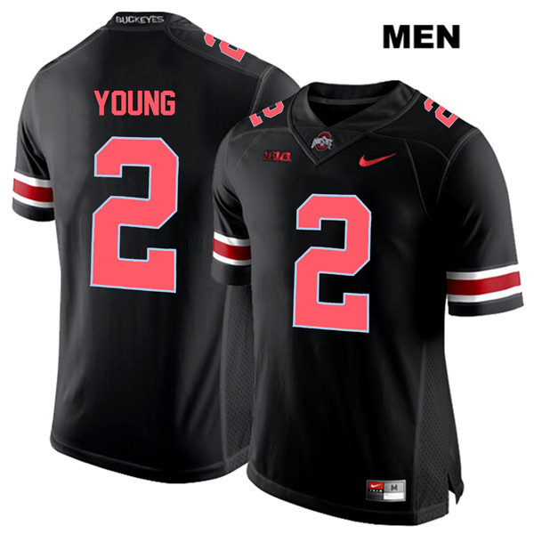 Men's Ohio St Buckeyes Black 2024 performance Chase Young #2 replica