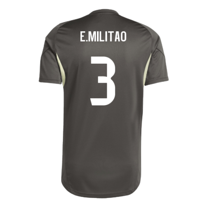 Best-Selling 2025-2026 Real Madrid Training Jersey (Utility Grey) (E.Militao