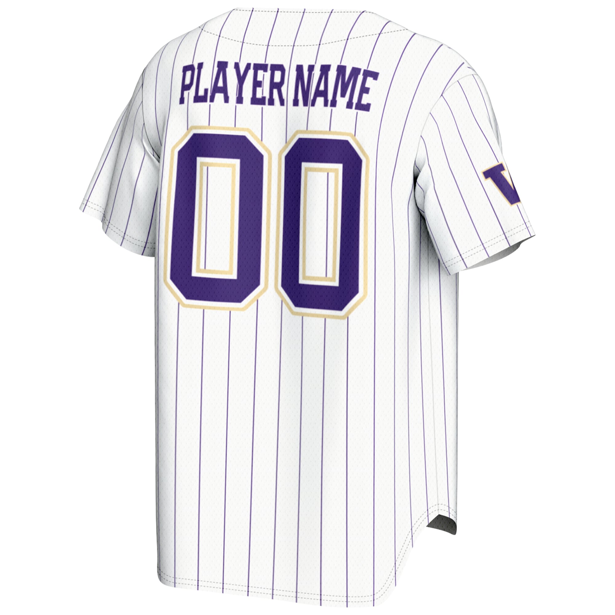 Washington Huskies GameDay Greats Youth NIL Pick-A-Player Lightweight Baseball Jersey - White