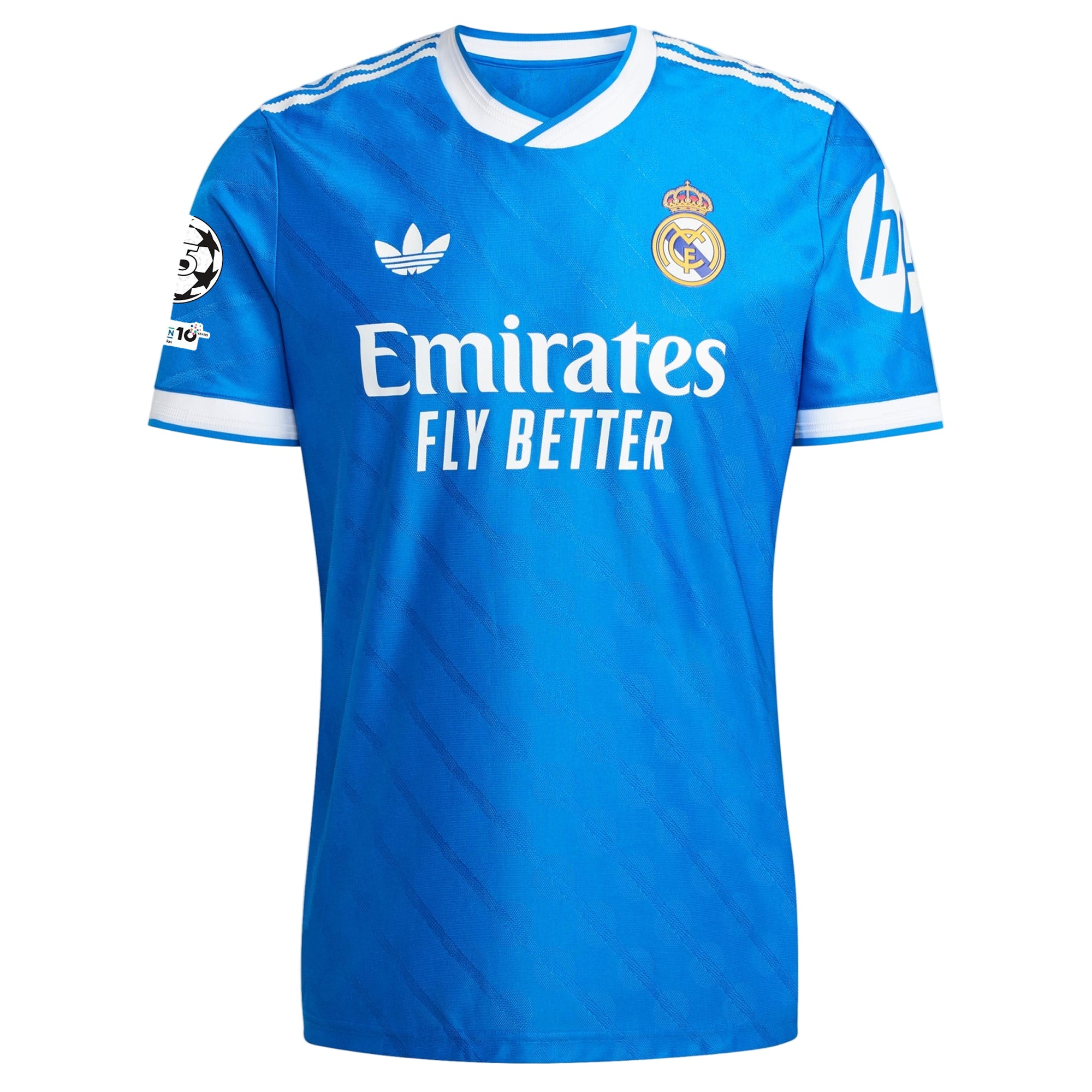Kylian Mbappe Real Madrid Authentic Third Football Shirt 25/26 Champions League Blue