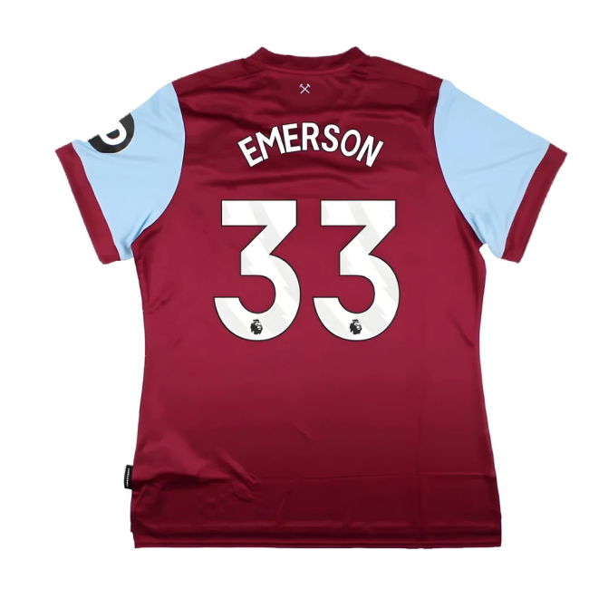 West Ham Home Jersey 2023-20 EMERSON 33 M Women S