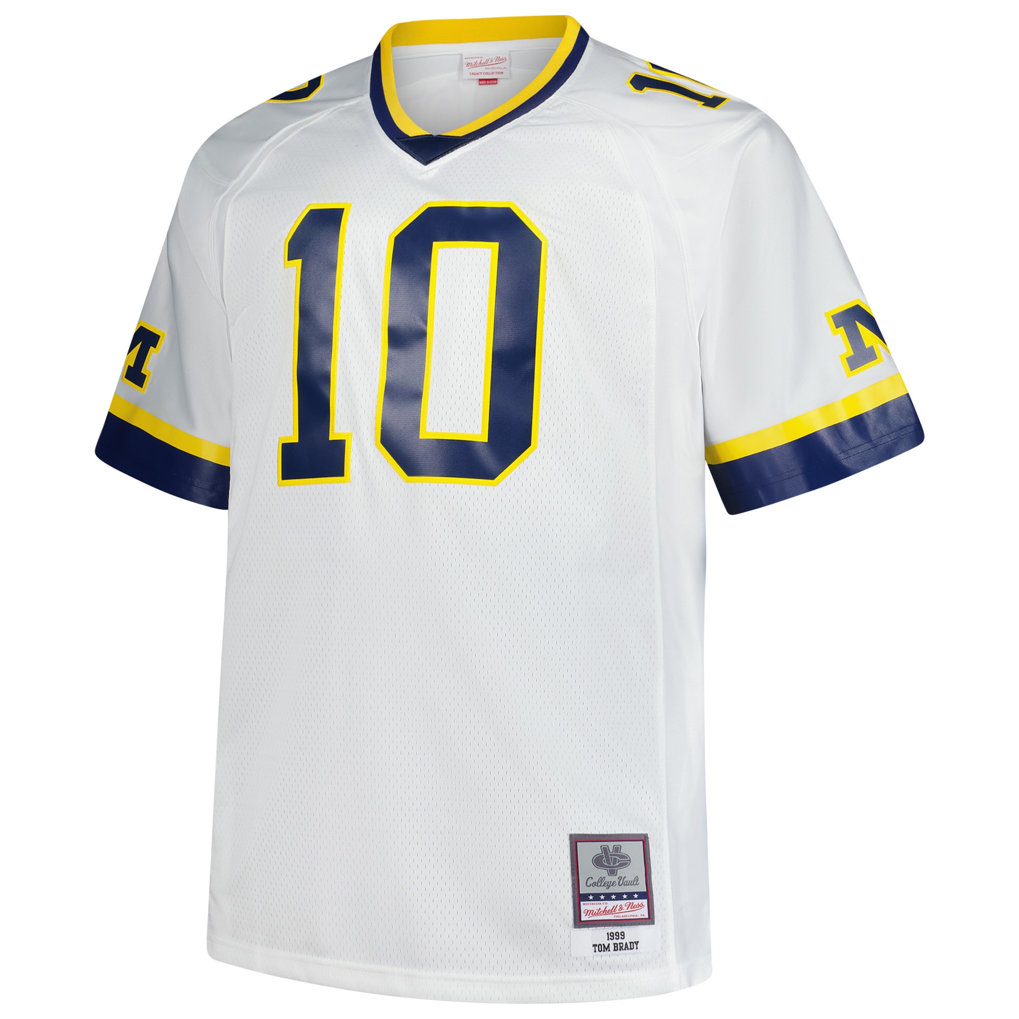 [NJP] Tom Brady Michigan Wolverines Big & Tall 1999 Legacy Jersey - White