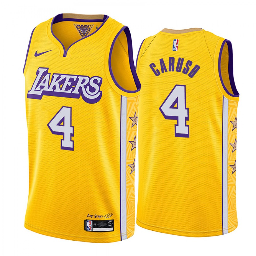 Los Angeles Lakers 4 Jersey - Yellow City Edition - NBA Collection