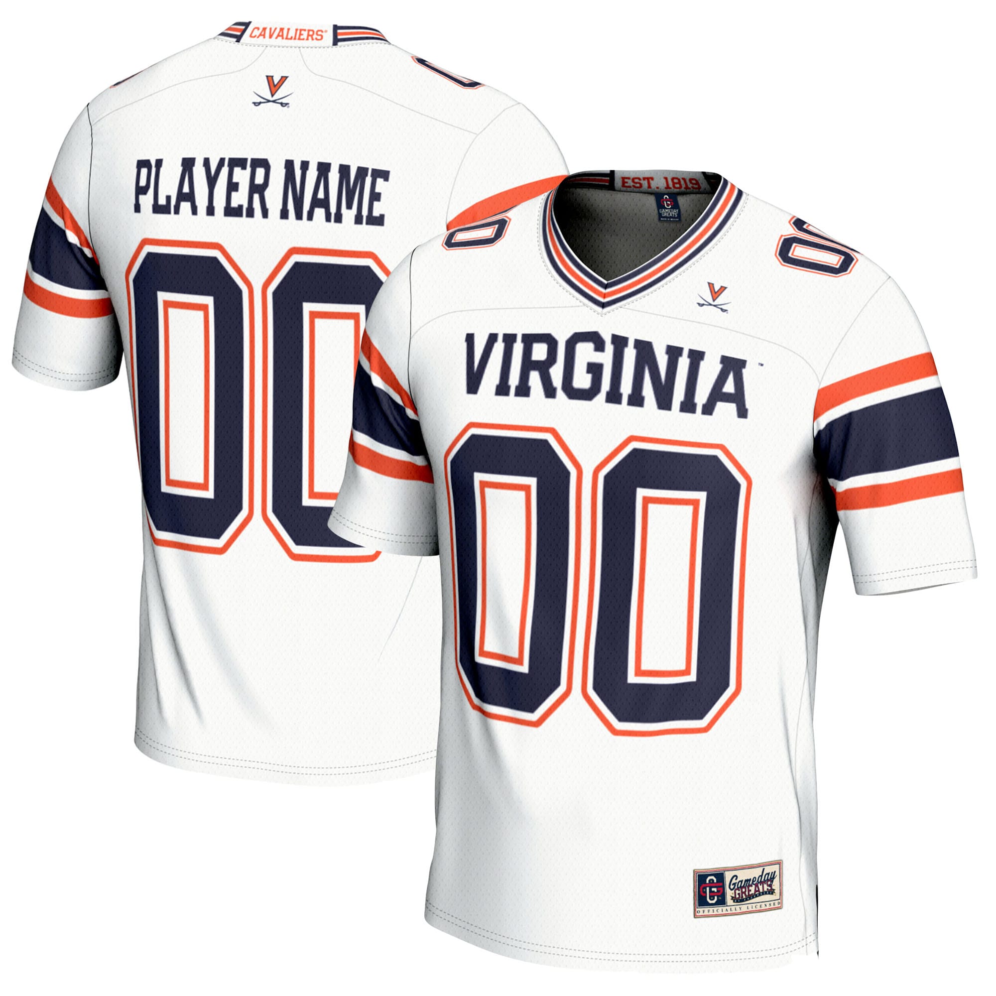 [NJP] Virginia Cavaliers GameDay Greats NIL Pick-A-Player Football Jersey - White