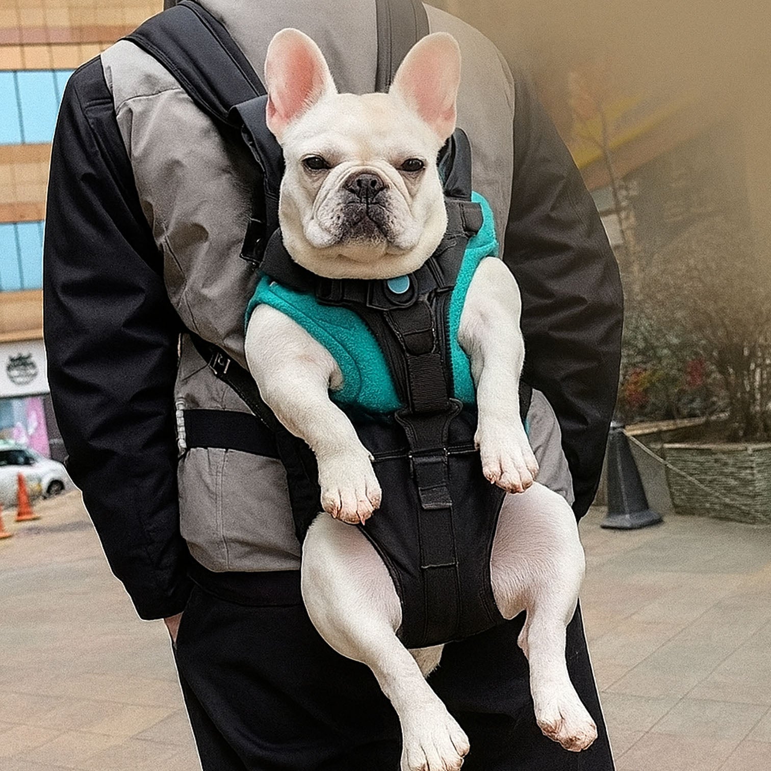 BullyBack French Bulldog Backpack Carry – Secure Dog Travel Purse