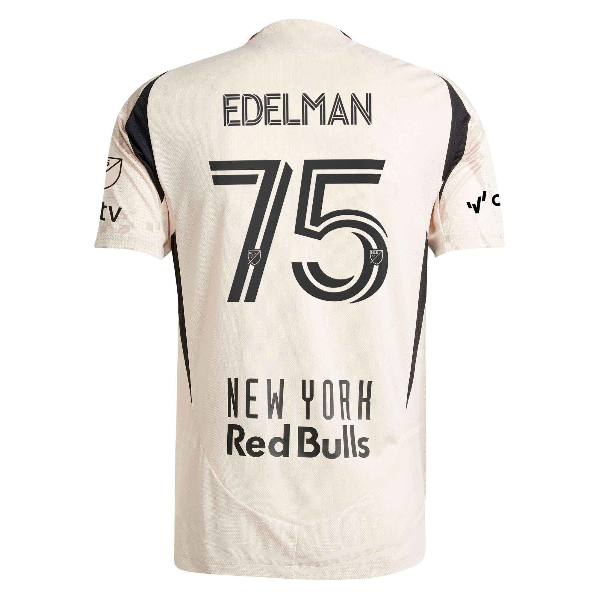 [SJH] Daniel Edelman New York Red Bulls 2025 Stone Kit Authentic Player Jersey - Tan