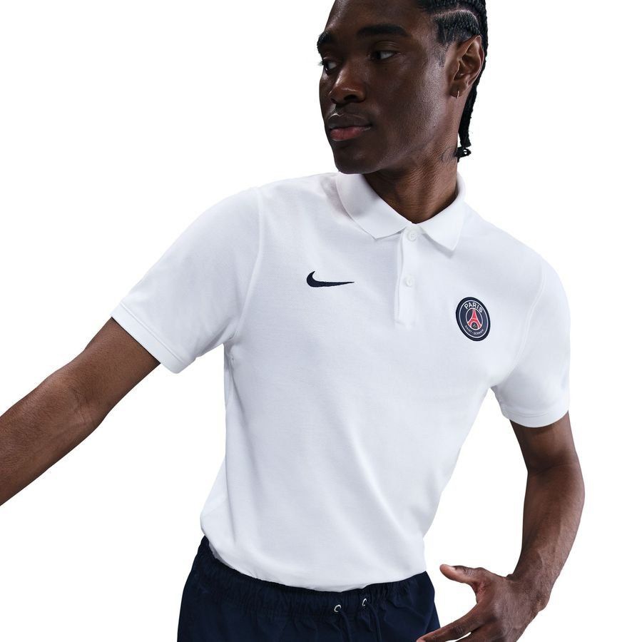 [ESK] Paris Saint Germain Polo Dri FIT White/Midnight Navy Kit 2.0