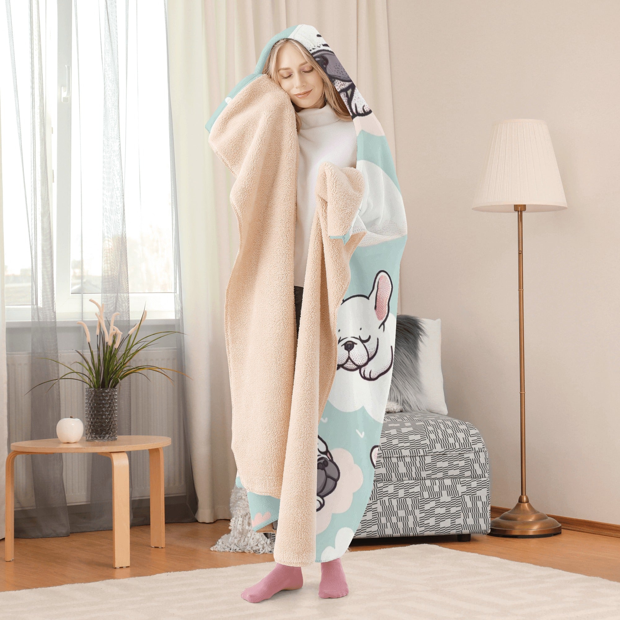 Street-Ready Stylish Moose - Hooded Blanket for Daily Life Comfortable