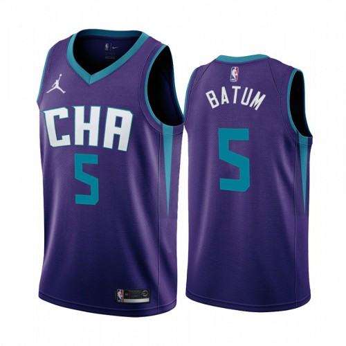 BKN Purple Nike C. Hornets #5 NBA Jersey Quality NBA Fan Apparel