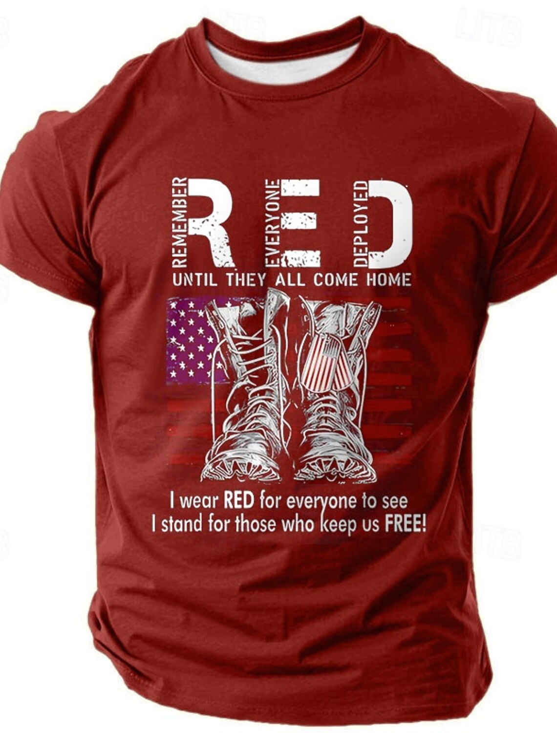 4th of July 2026 250th Memorial Day Men's Patriotic Patriot 3D Print Veteran Crew Neck Short Sleeve T-Shirt Outdoor Sports Street