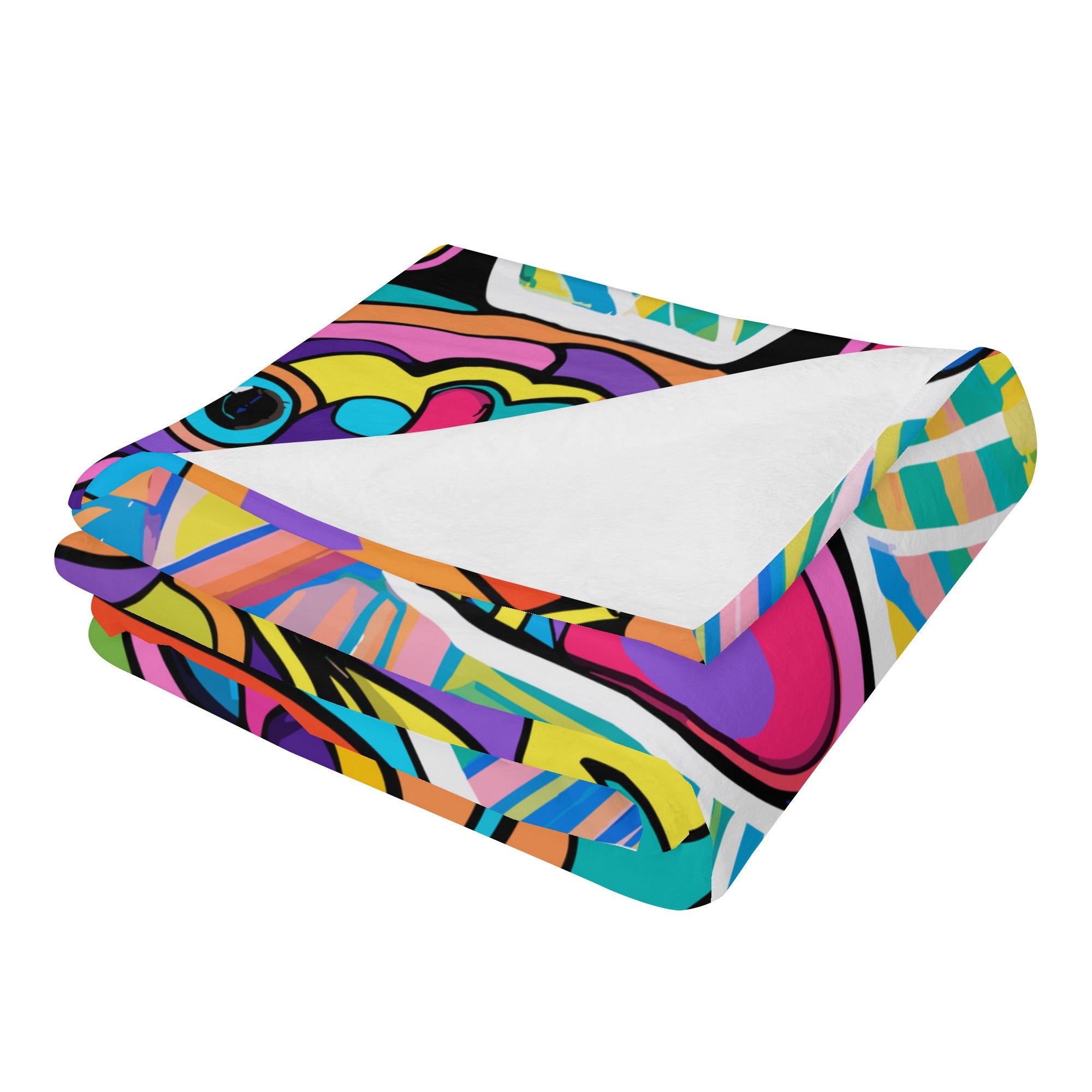 Comfortable Graffiti Art - Bulldog Blanket For French Bulldogs