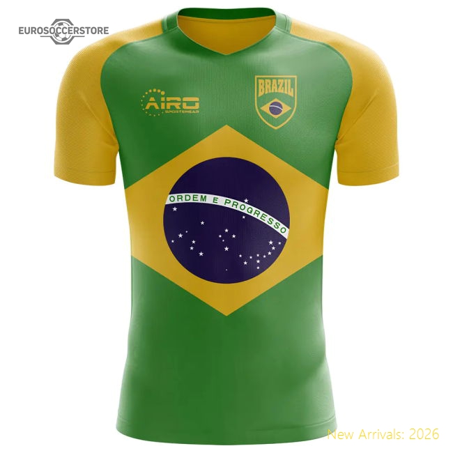 Brazil Flag Concept Football 2025-2026 Supporter Edition Jersey