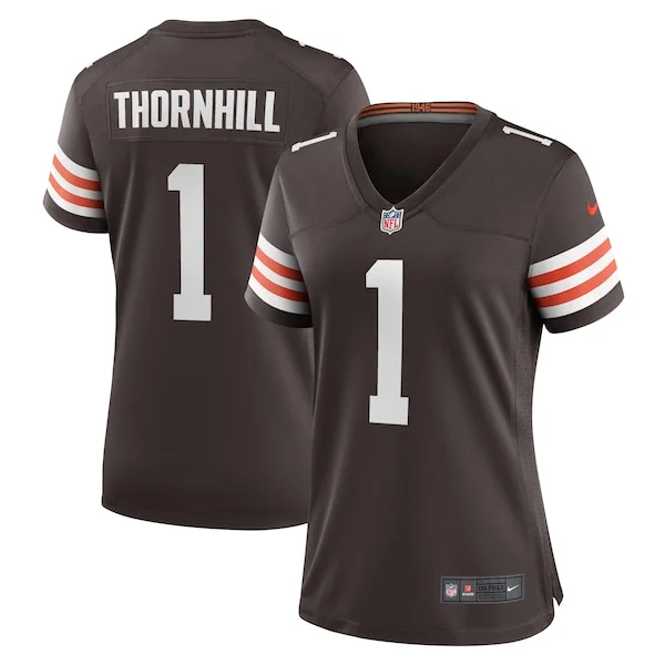 None Juan Thornhill  Jersey - Brown | NFL Player Jersey | NFL Football