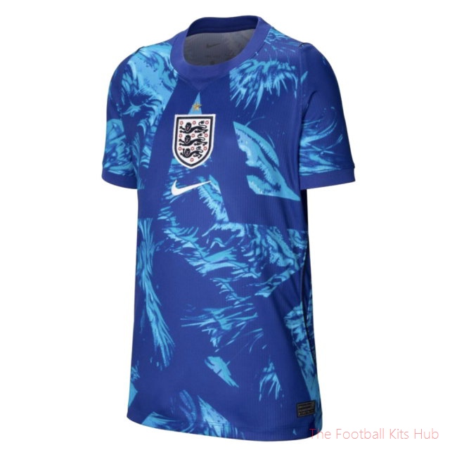 2026-2027 England Home Goalkeeper Shirt (Blue) - Kids
