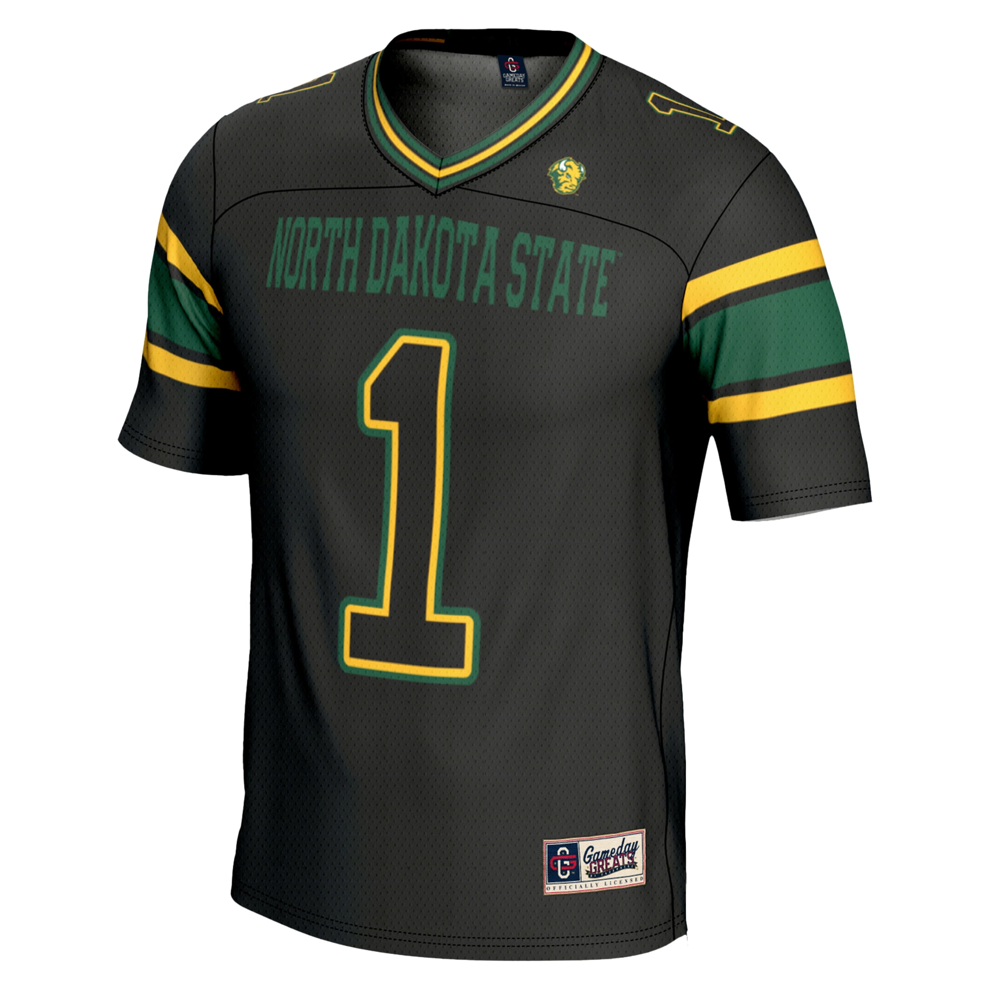 #1 NDSU Bison GameDay Greats Endzone 2026 Season Football Jersey - Black