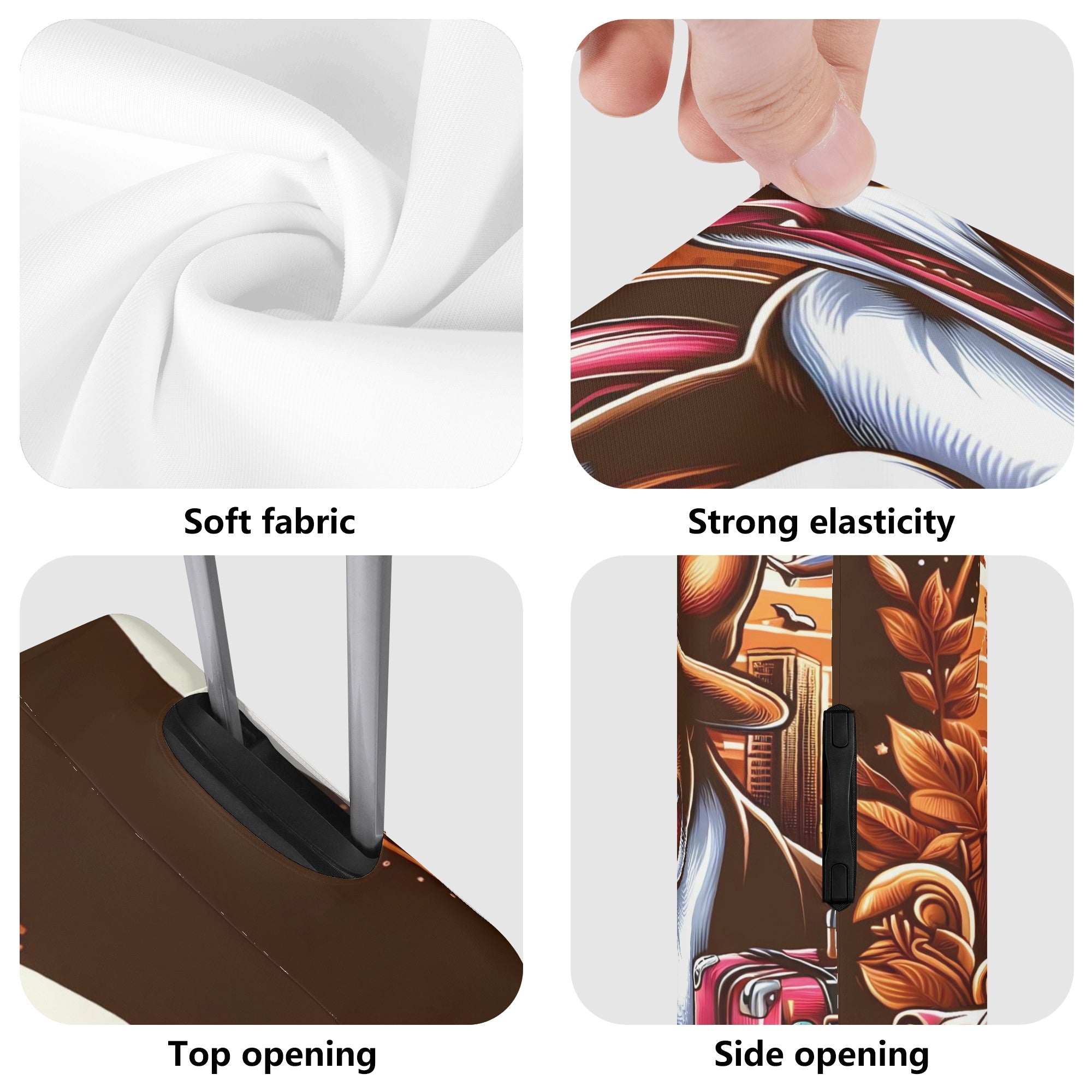 High-Quality Pixie - Luggage Cover For Boston Terrier Lovers for Casual