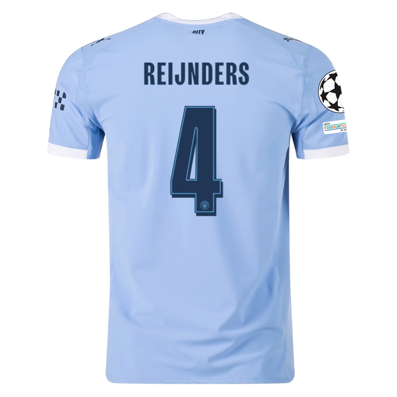 Manchester City Blue/White) 2025-2026 UCL Home Jersey – Authentic Shirt