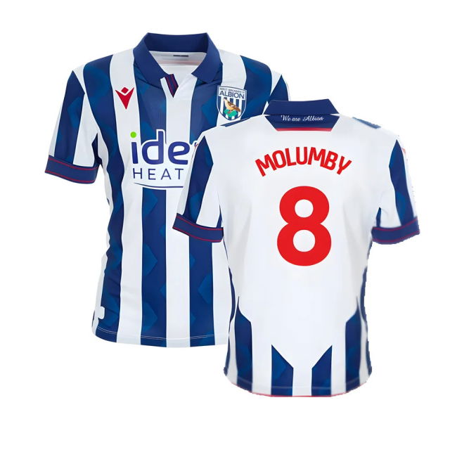2024-20 West Brom Home Shirt with Molumby 8 L M S
