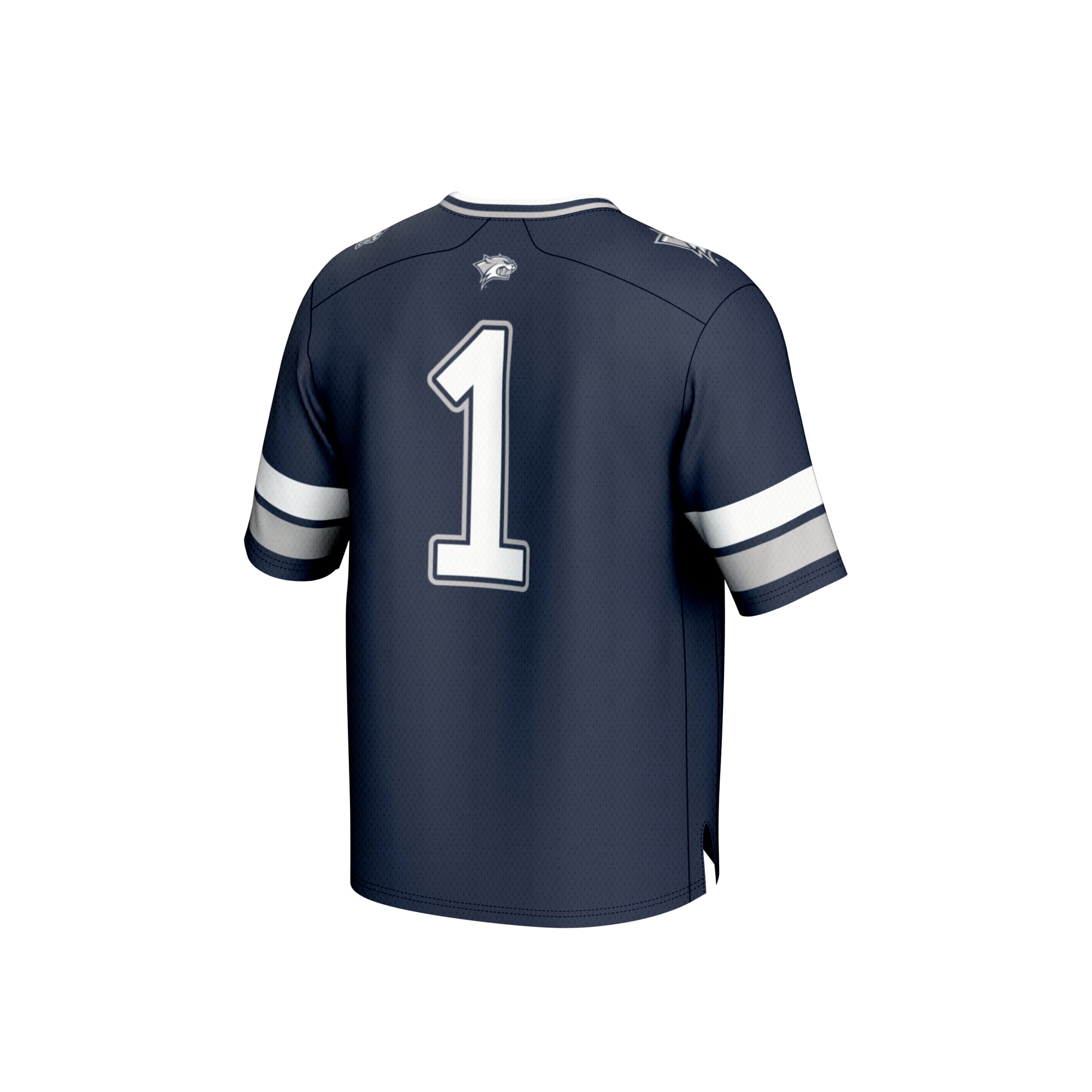 Youth #1 Navy New Hampshire Wildcats Lightweight Collegiate Football Fashion Jersey