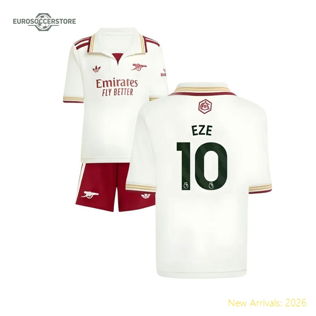 Kid-approved Mini Arsenal Eze Jersey 2025-2026 Lightweight